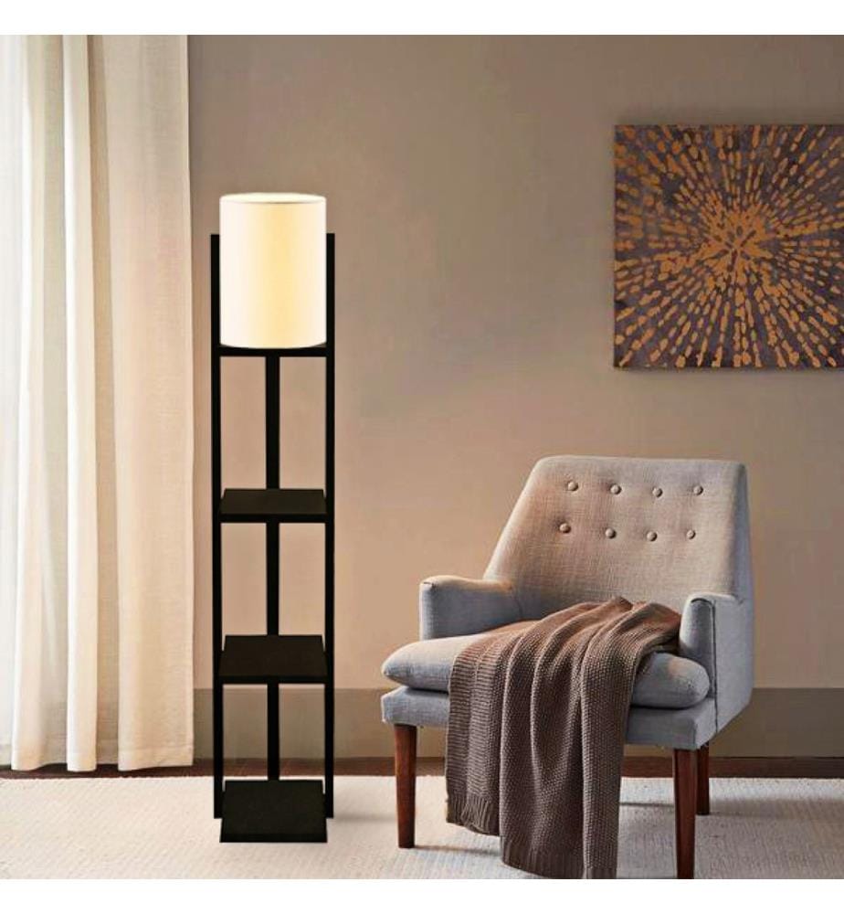 Lampadaire Lampadaire Rotherham Noir Crème