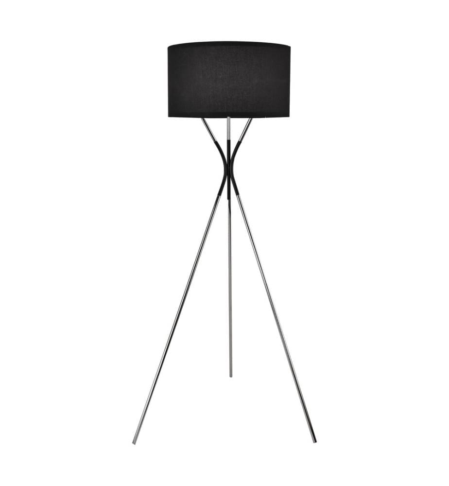 Stehleuchte Stehlampe Athlone Silber Schwarz