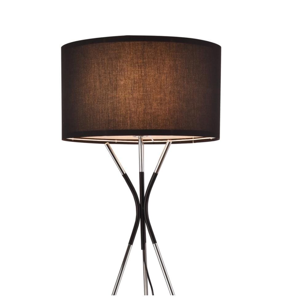Stehleuchte Stehlampe Athlone Silber Schwarz