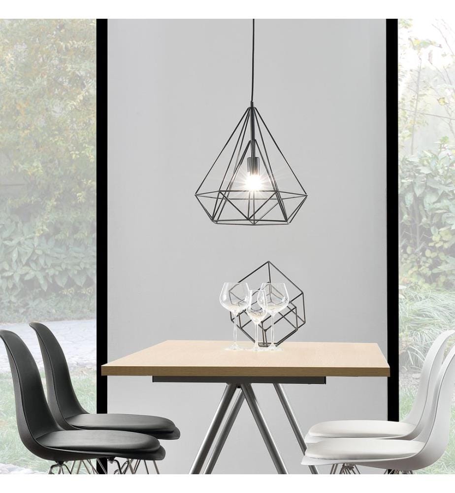 Hängeleuchte Diamond Industrial ø40 cm Schwarz