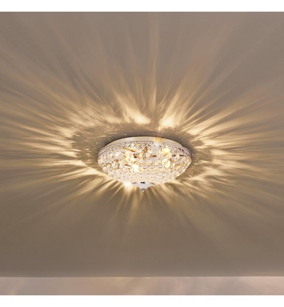 Lampe de plafond Plafonnier en cristal d'art Ø40 cm Lampe en cristal