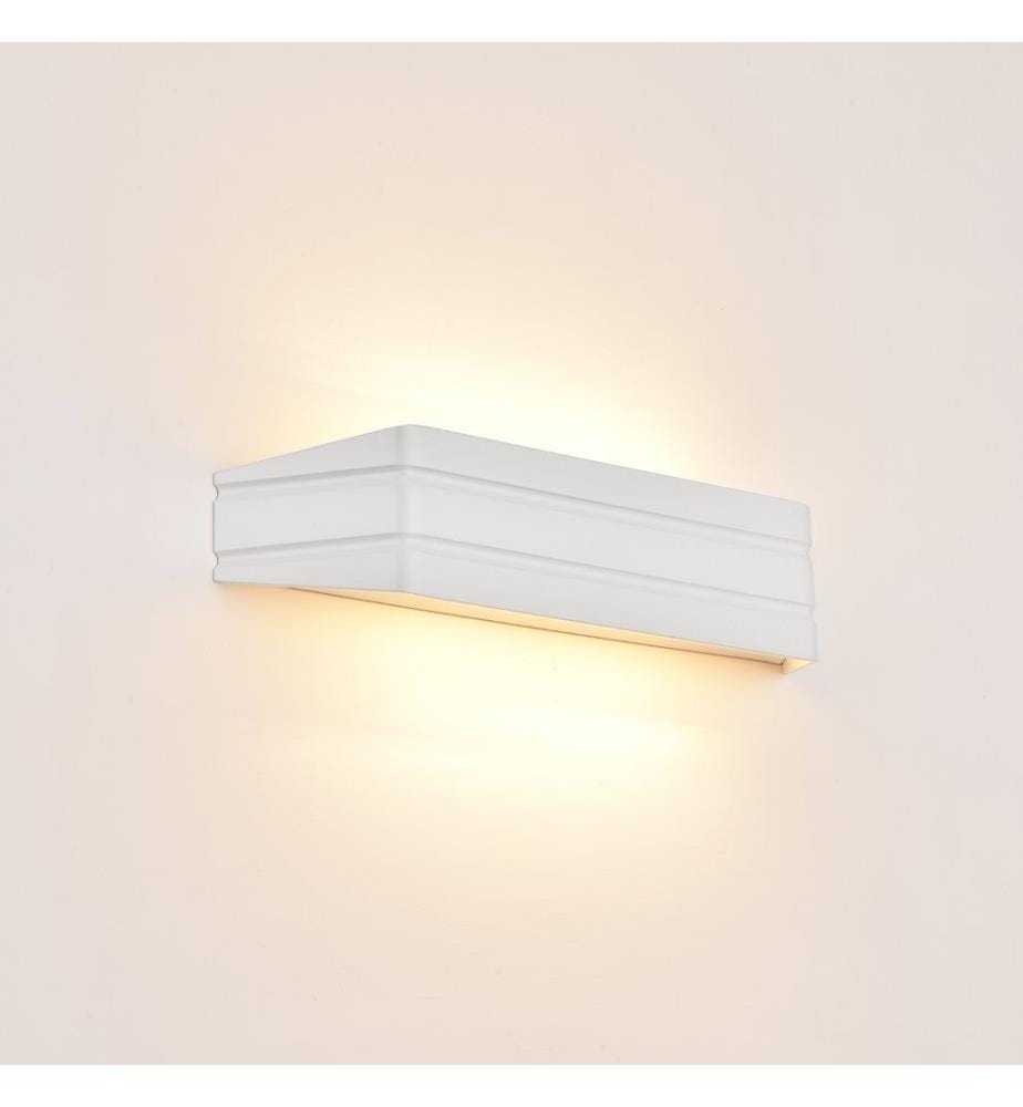 Applique murale Wuppertal 2x G9 35x8x8 cm Blanc