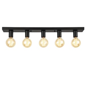 Lampada da soffitto Plafoniera Korinth 5-flat rotonda in metallo E27