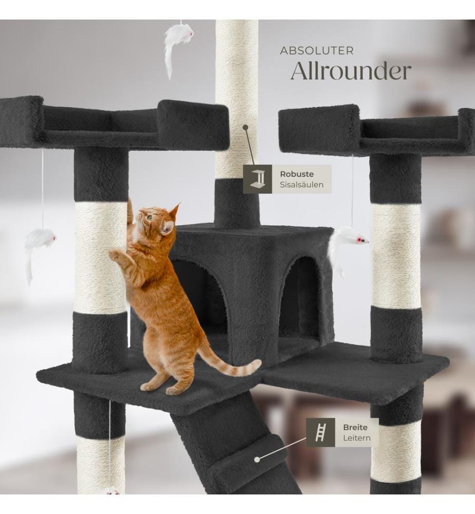 Albero tiragraffi per gatti Barney - nero