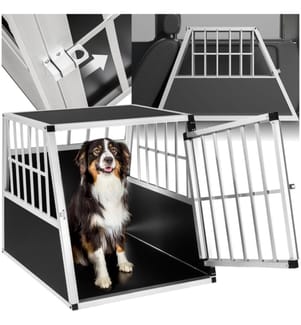 Cage de transport pour chien avec inclinaison SCHNUBI - noir
