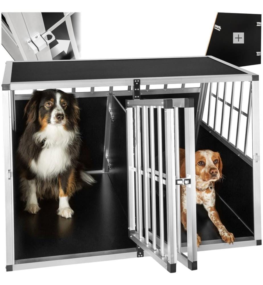 Box doppio da trasporto per cani - con divisorio