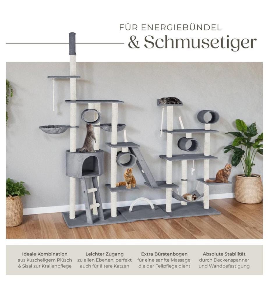 Tiragraffi Snooky 261 cm - grigio