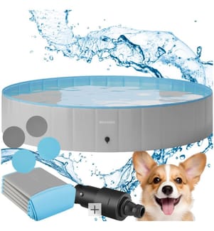 Piscina per cani Nele, pieghevole, con attacco per tubo - 160 cm