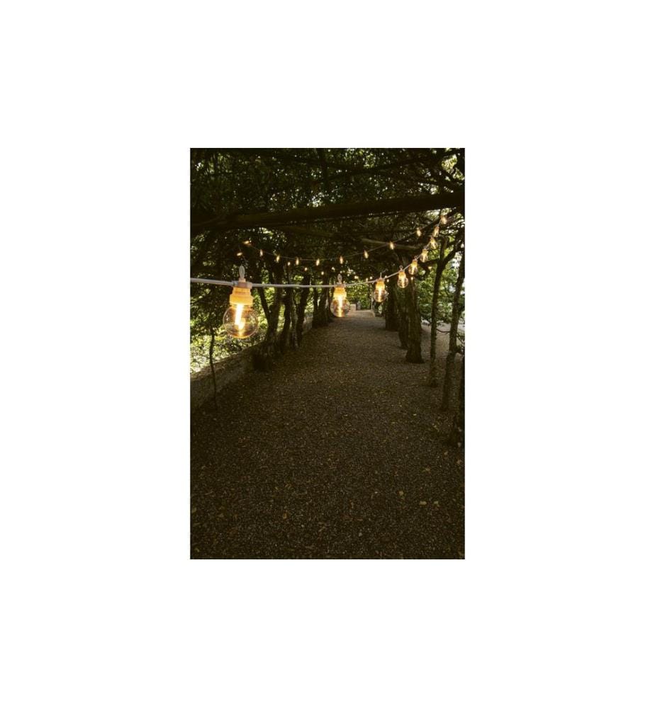 STT Guirlande lumineuse Solar Nostalgic, 10 LEDs, 2.7m, blanc