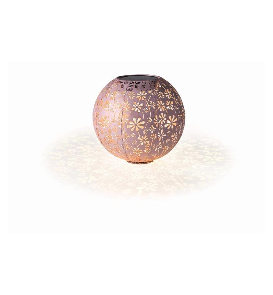 STT Laterne Solar Antic Ball Daisy, Ø 30 cm, Altrosa