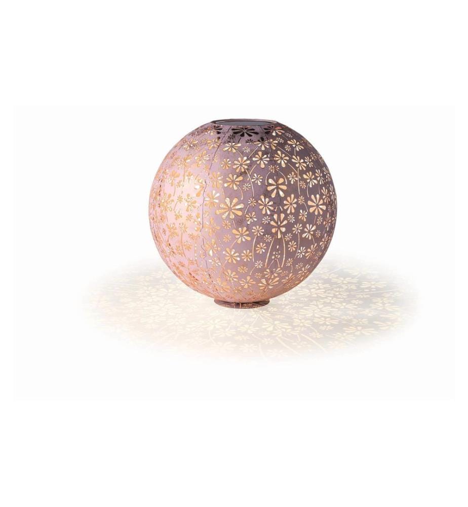 STT Laterne Solar Antic Ball Daisy, Ø 40 cm, Altrosa