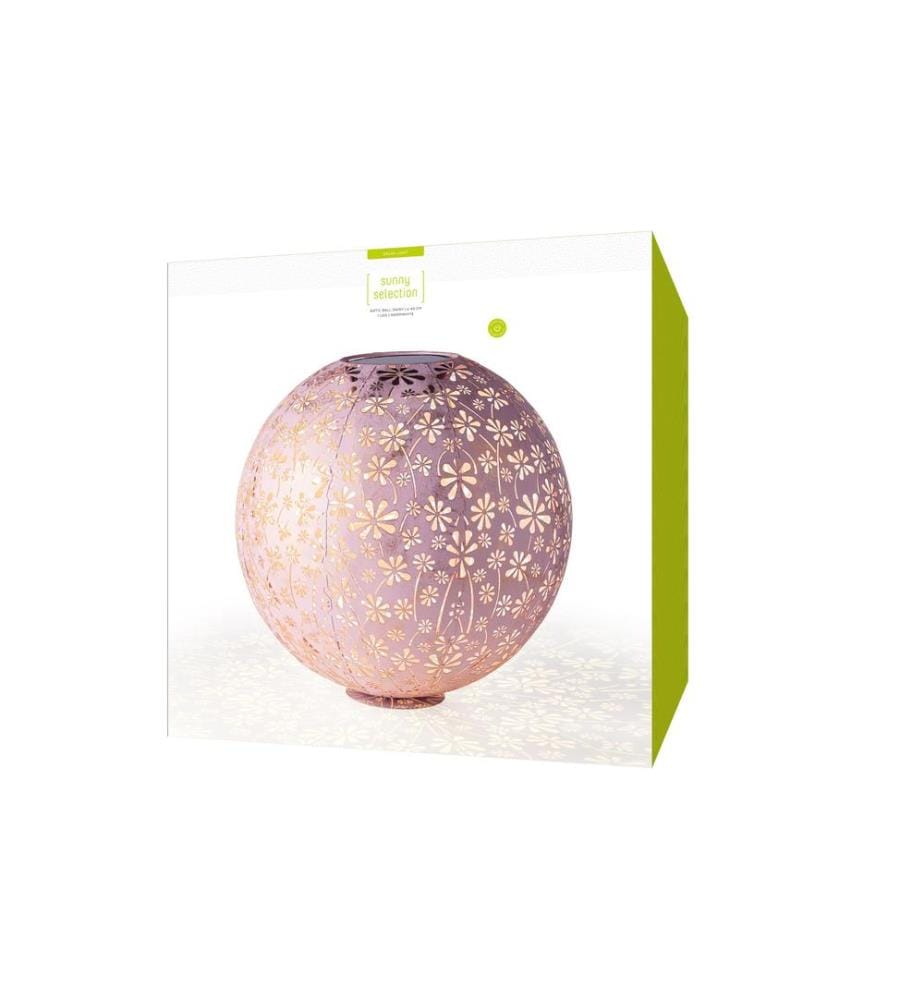 STT Laterne Solar Antic Ball Daisy, Ø 40 cm, Altrosa