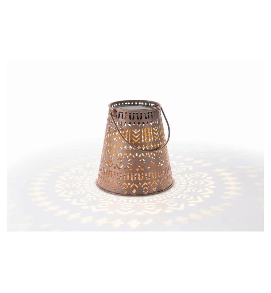 STT Lanterne Solar Antic Boho, Ø 15 x 16 cm, Brun
