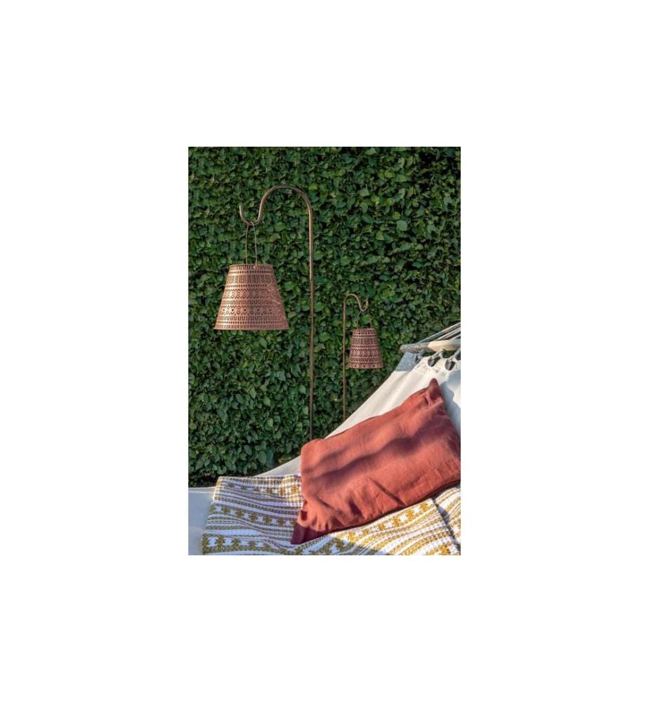 STT Lanterne Solar Antic Boho, Ø 15 x 16 cm, Brun