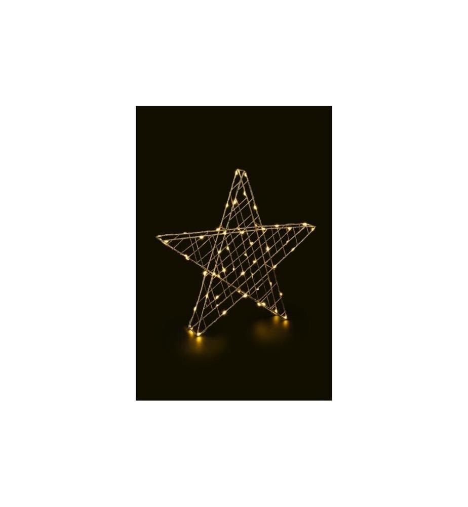 STT Décoration de table Svenja Star Étoile 3D, 40 cm, or