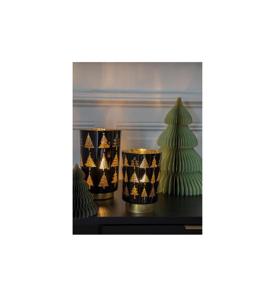 STT Lanterne, arbre, M, 20 cm, noir