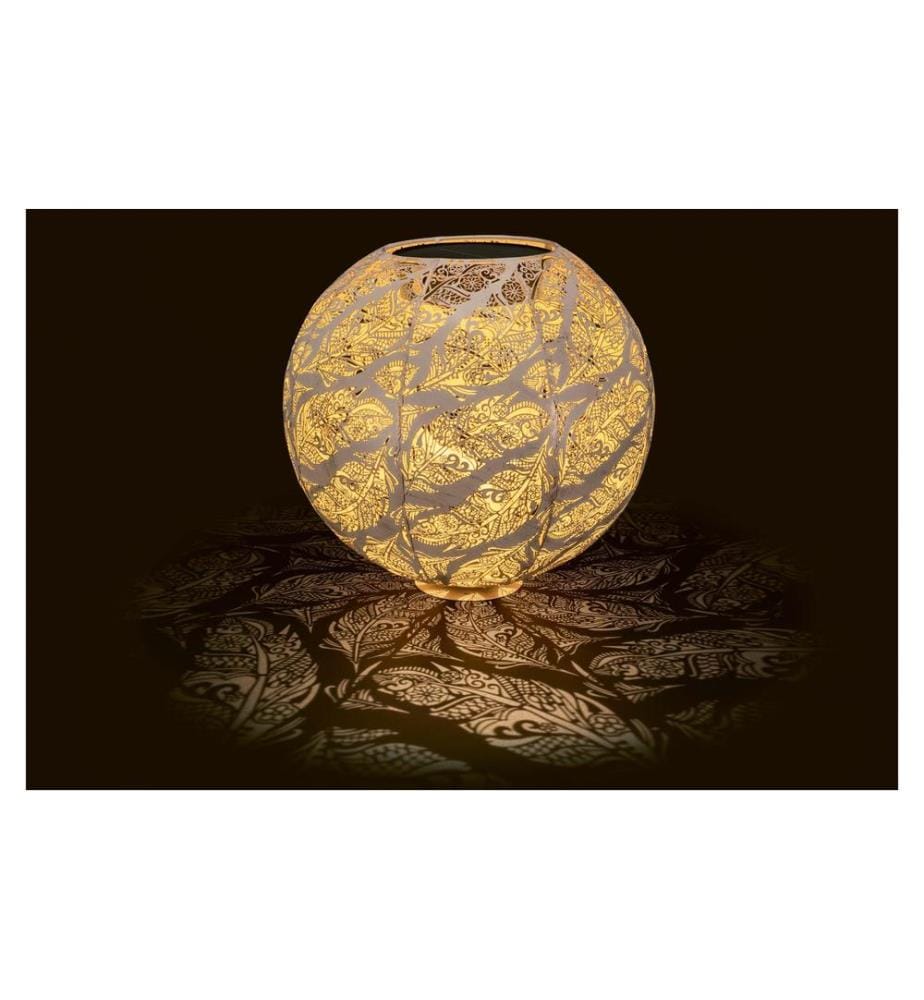 STT Windlicht Solar Antic Ball Feather, Ø 30 cm, Sand