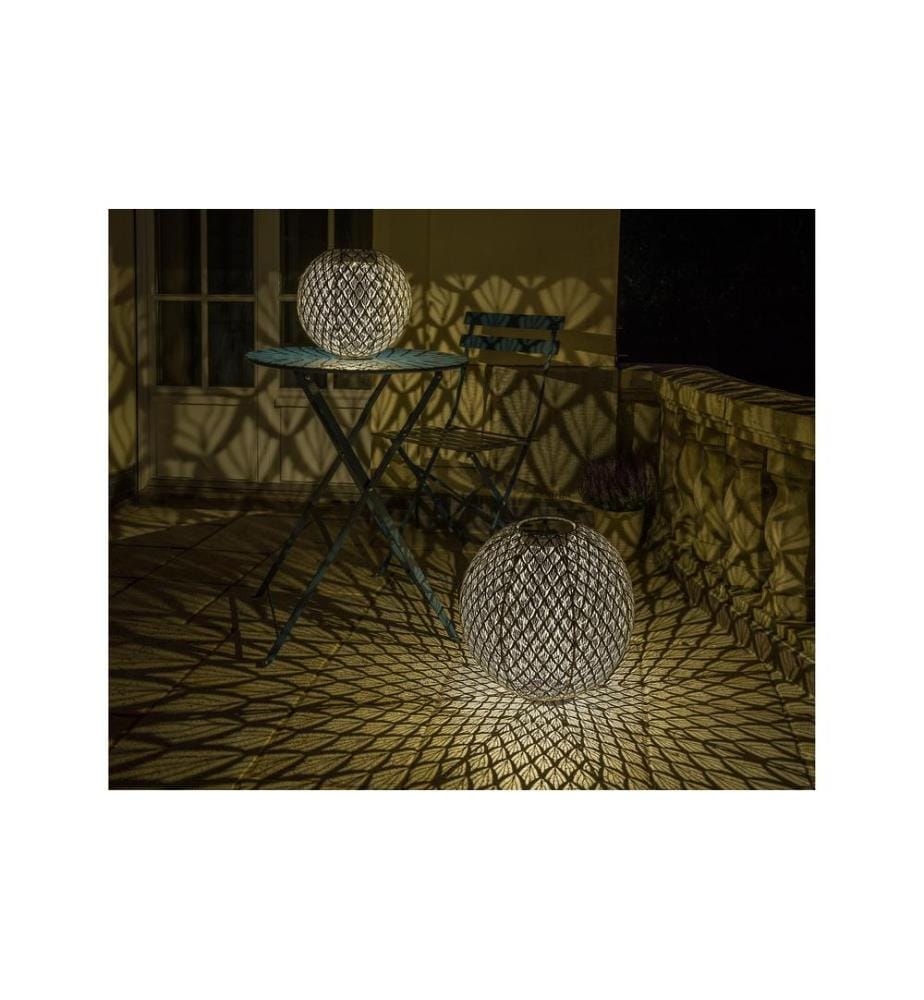 STT Windlicht Solar Antic Ball Emilia, Ø 30 cm, Marineblau