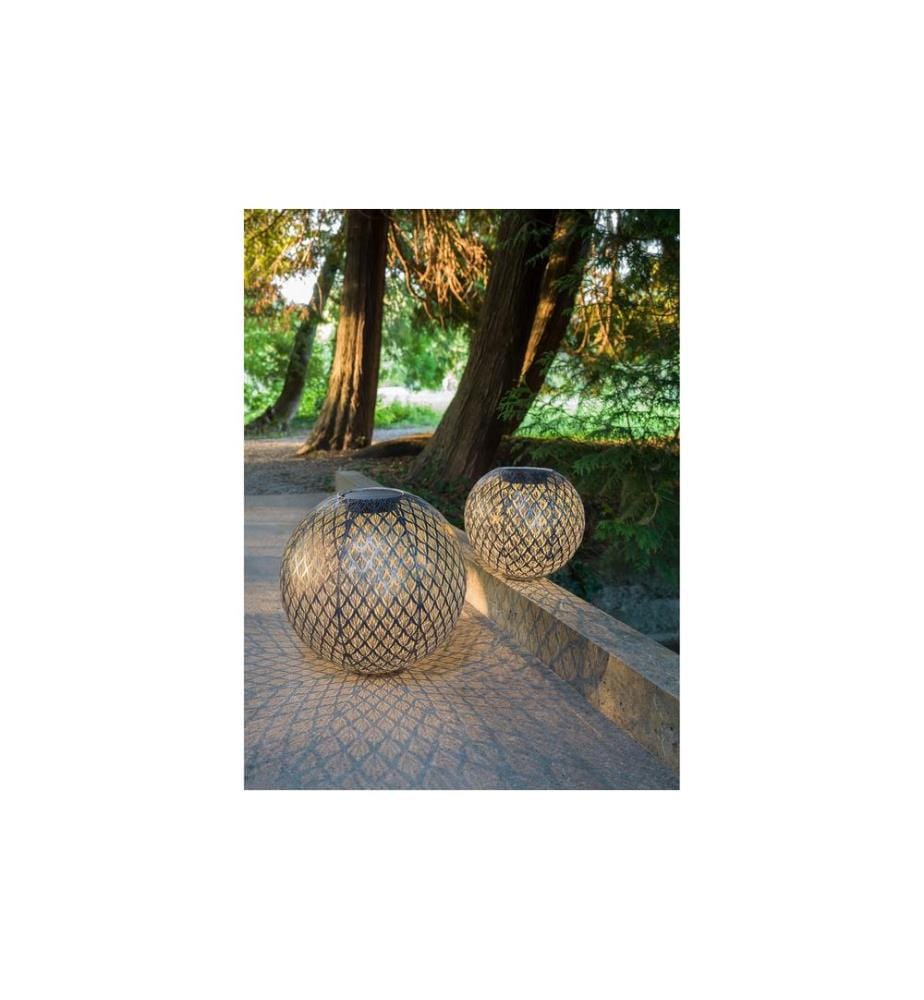 STT Windlicht Solar Antic Ball Emilia, Ø 30 cm, Marineblau