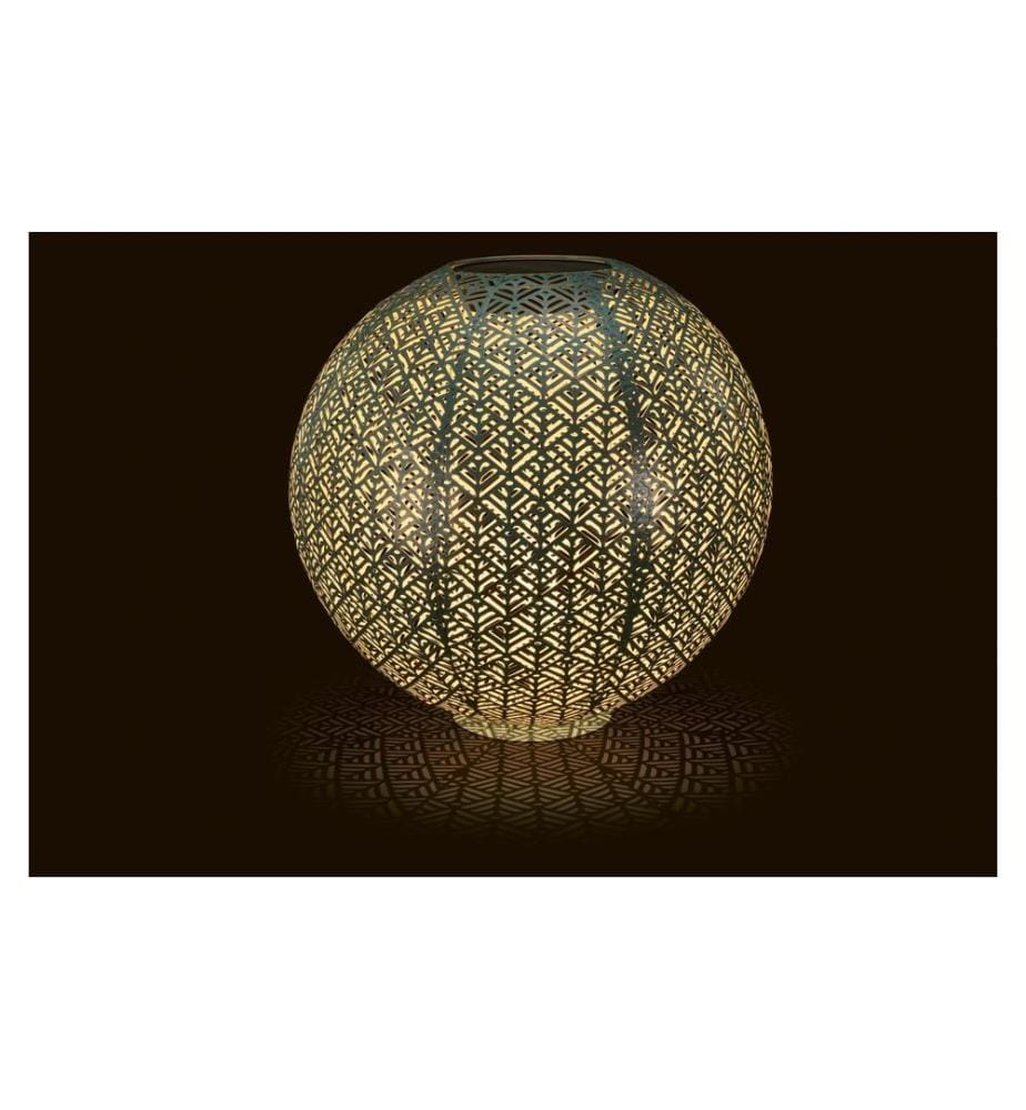 STT Windlicht Solar Antic Ball Sofia, Ø 40 cm, Aqua