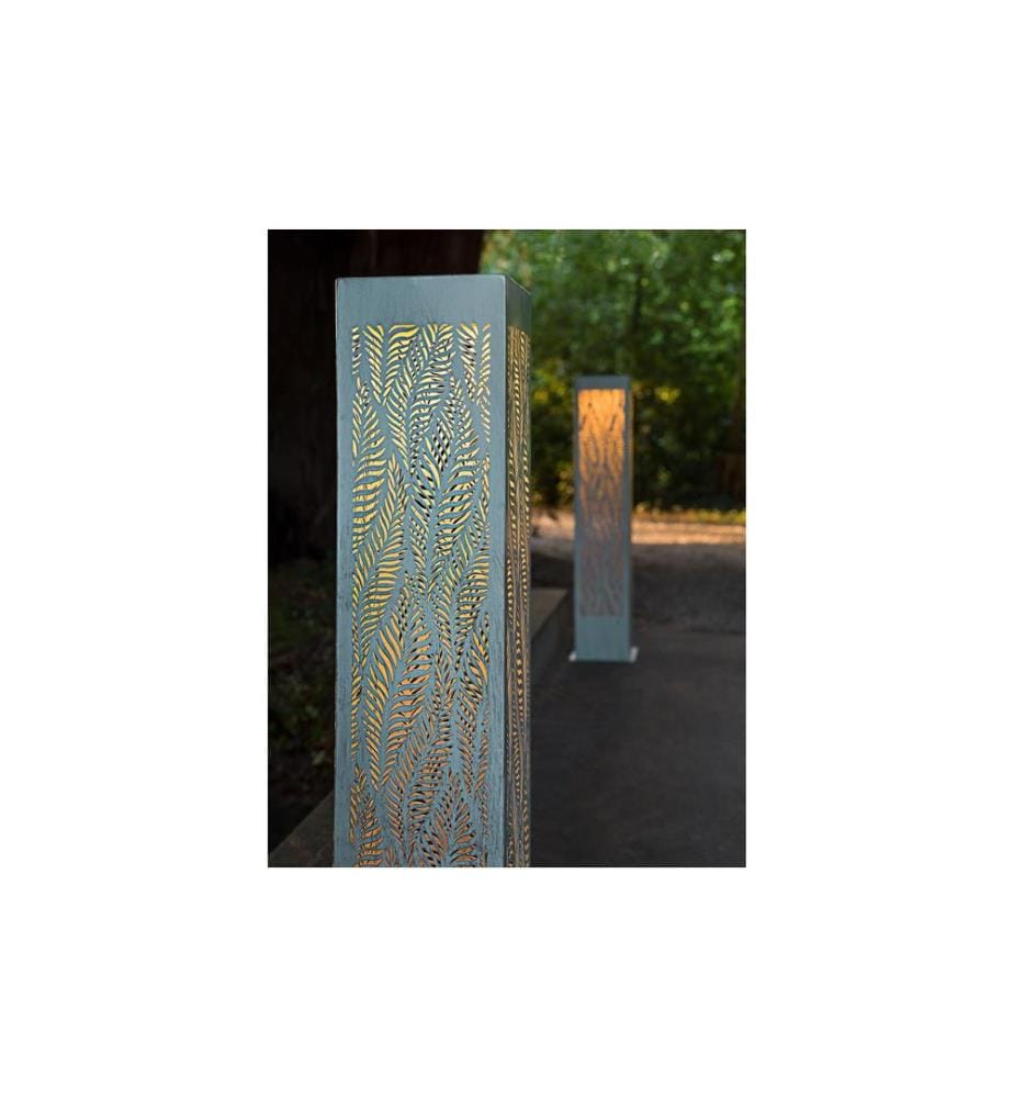 STT Windlicht Solar Antic Pillar Lara, 78 cm, Mint