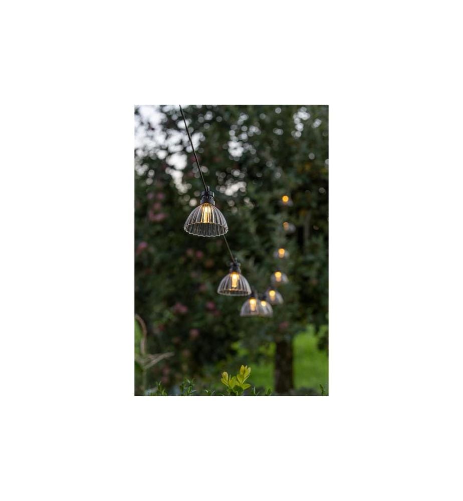 STT Lichterkette Solar Partylight Amela, 10 LEDs, 4.5 m, Smoke