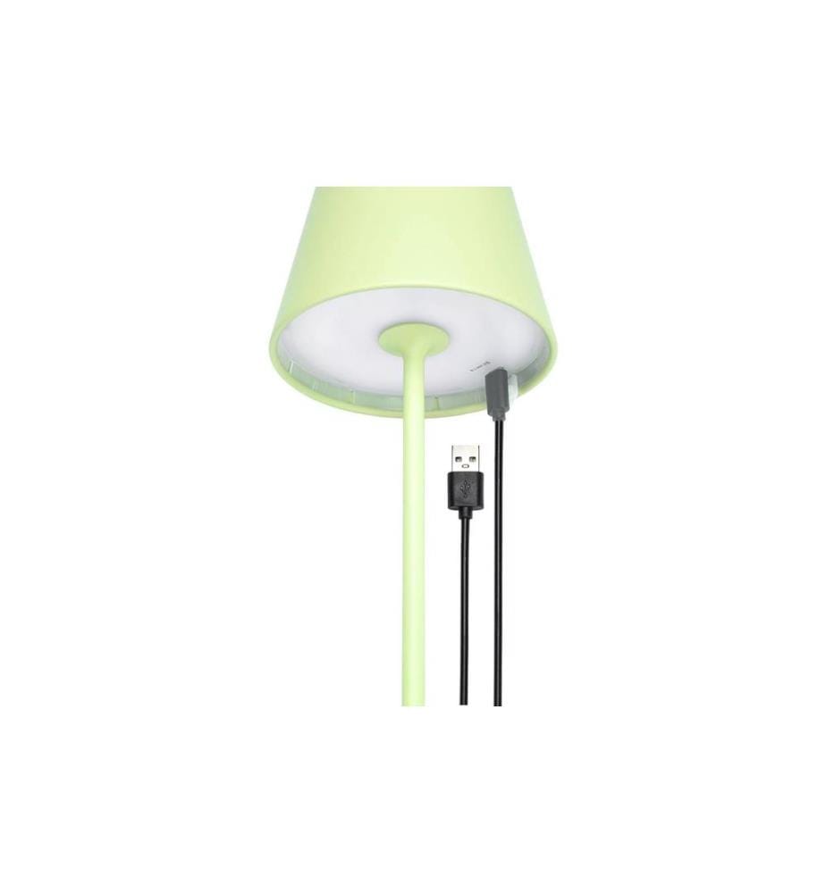 STT Lampe de table Motion USB Luna, 23 LEDs, Ø 12x38cm, Light Mint