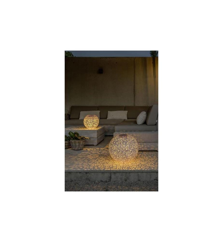 STT Windlicht Solar Antic Ball Carrera Ø 30 cm, Hellrosa