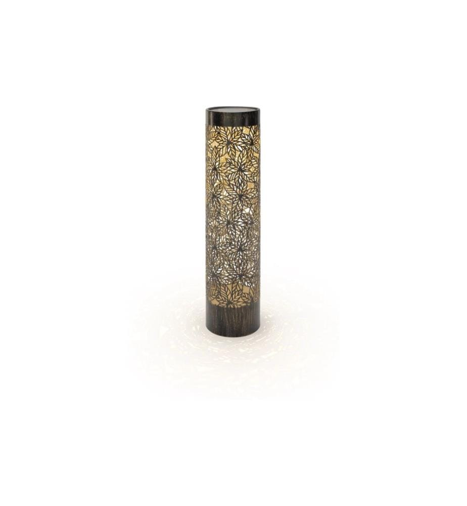 STT Laterne Solar Antic Pillar Grazie Schwarz, 38 cm