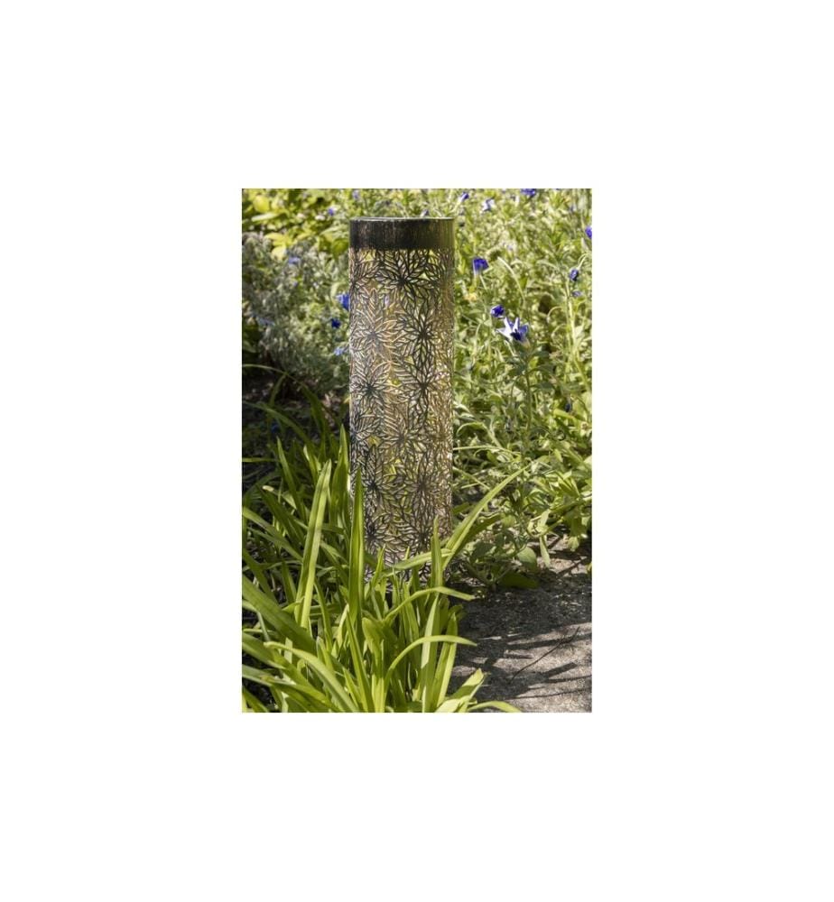 STT Laterne Solar Antic Pillar Grazie Schwarz, 38 cm