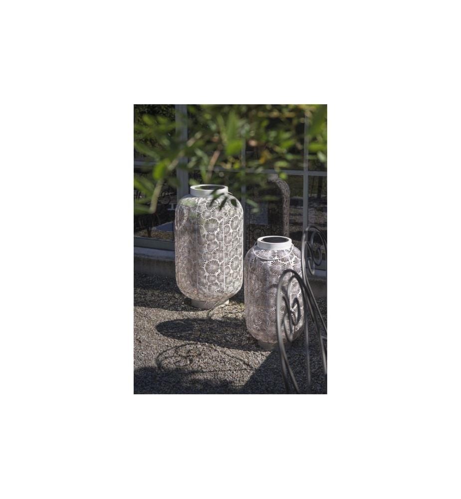 STT Laterne Solar Antic Grand Blossom Weiss, 58 cm