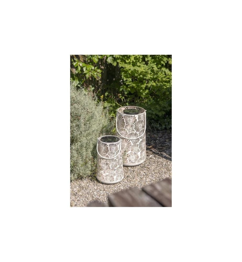 STT Laterne Blossom Weiss, 46 cm
