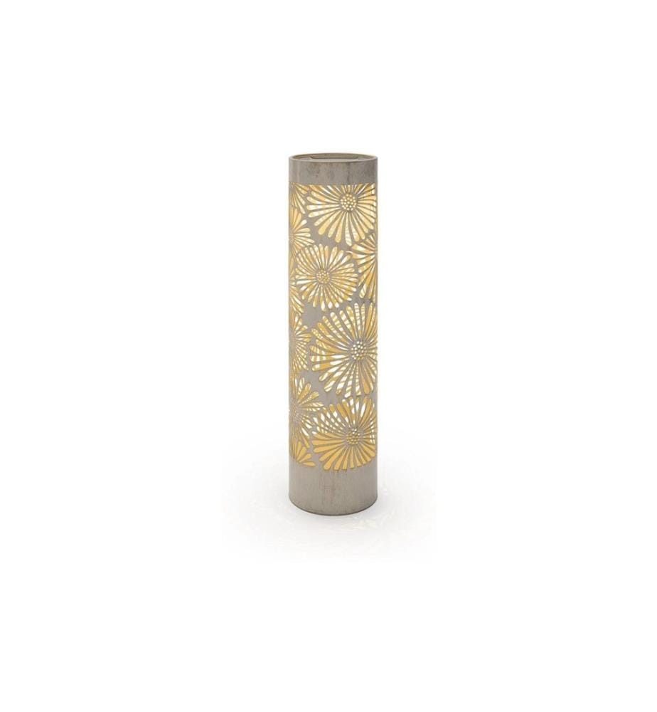 STT Laterne Antic Pillar Blossom Weiss, 38 cm