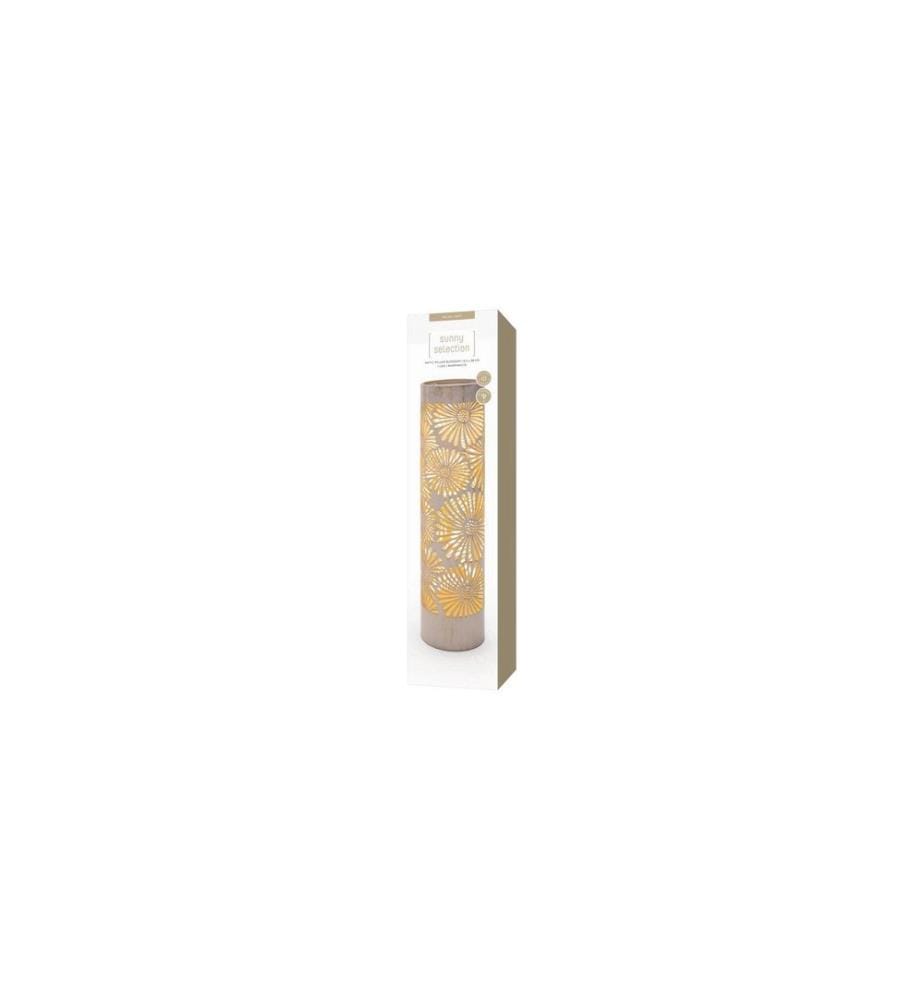 STT Laterne Antic Pillar Blossom Weiss, 38 cm