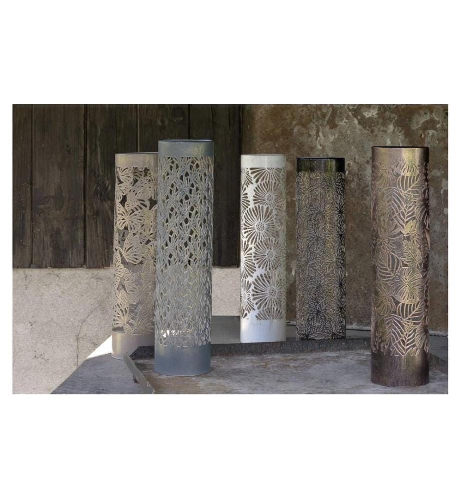 STT Laterne Solar Antic Pillar Verdoso Grün