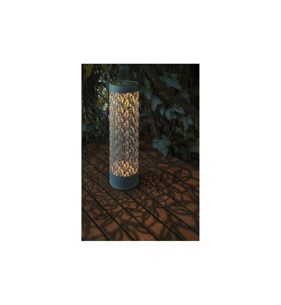 STT Laterne Solar Antic Pillar Verdoso Grün