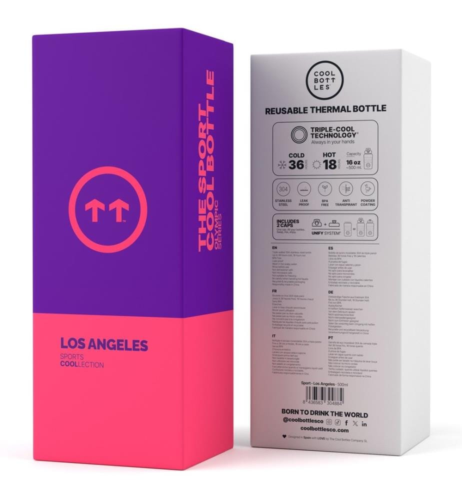 La Sport Bottle Los Angeles 500ml bottiglia isolata