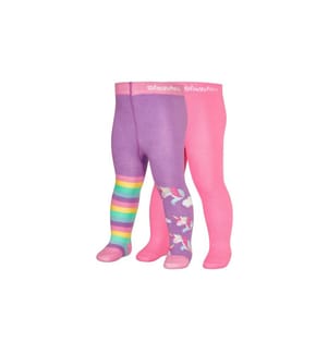 PLAYSHOES - Collants Set de 2 licornes Taille 98/104