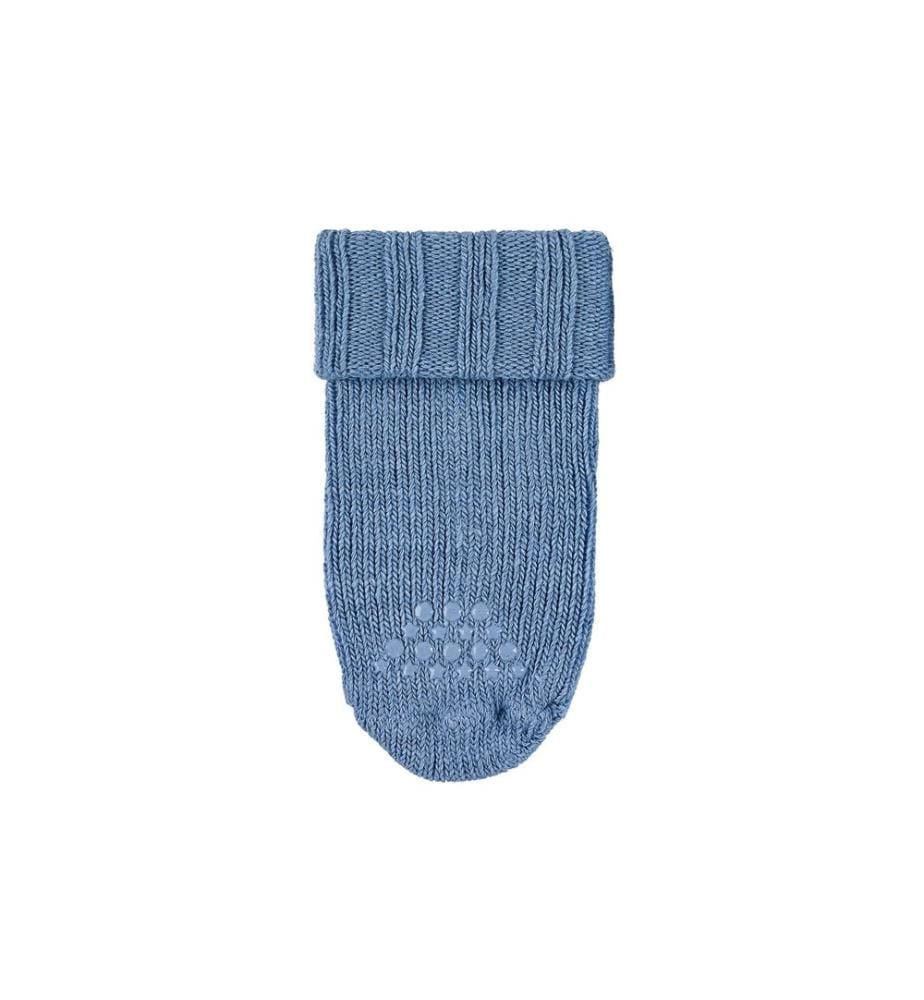 STERNTALER - Antirutsch-Socken aus Wolle Mittelblau Gr. 18