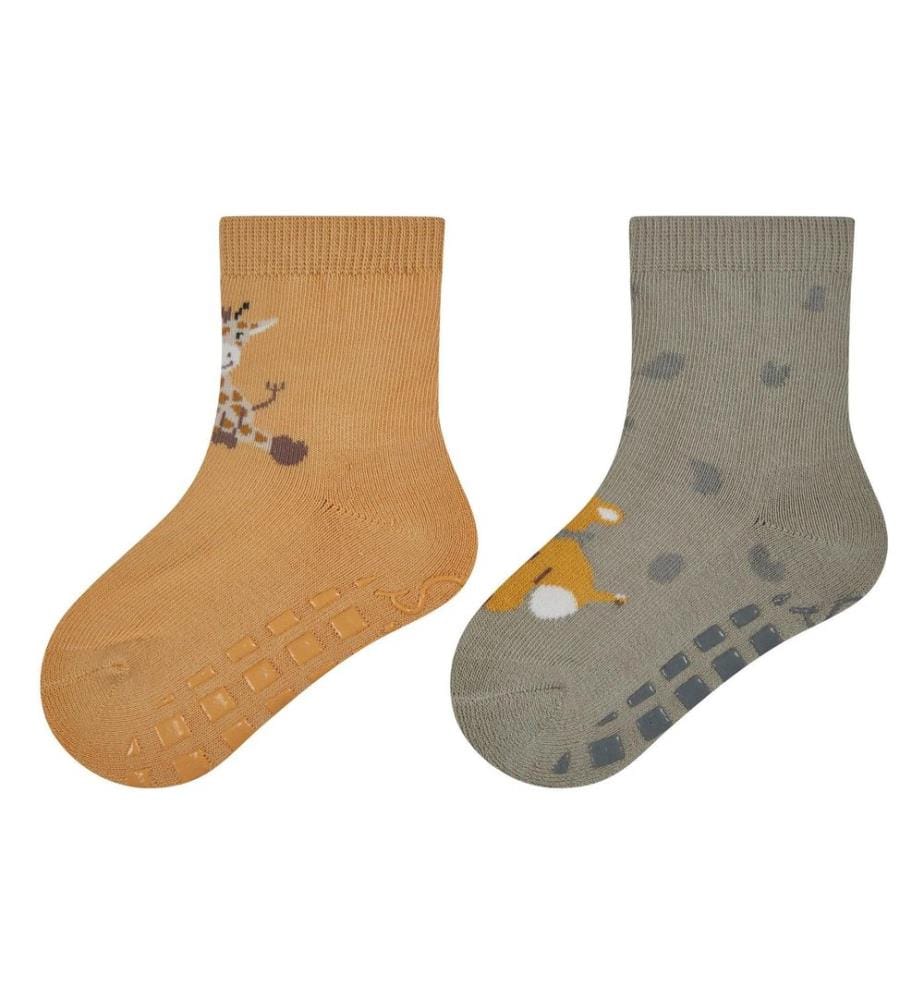 STERNTALER - Antirutsch-Socken 2er Set Safari Ocker Gr. 17/18