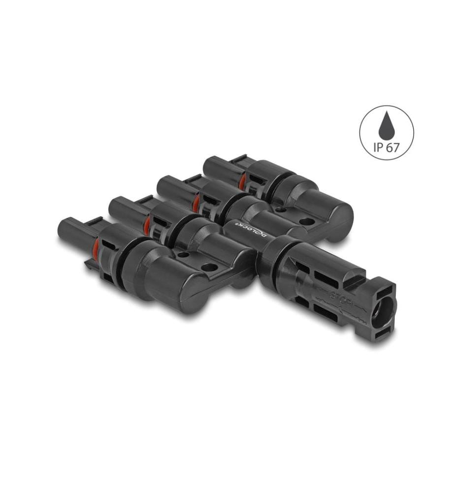 DELOCK - DL4 Solar Konnektor 1x Stecker zu 4x Buchse, IP67