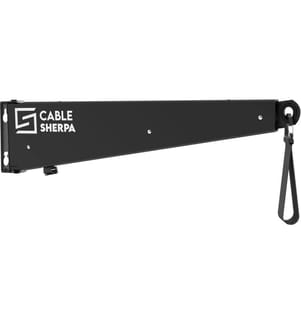 Elektromaterial - Kabelhalter Cable-Sherpa, Schwarz