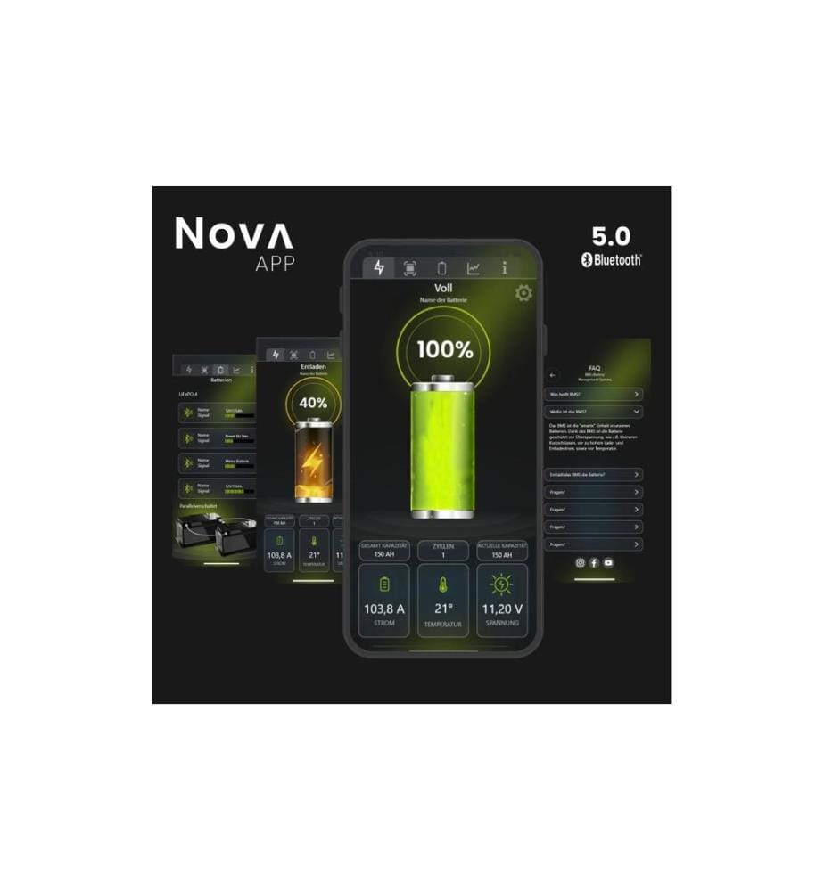 WATTSTUNDE - Batterie NOVA Core 150 Ah LiFePO4