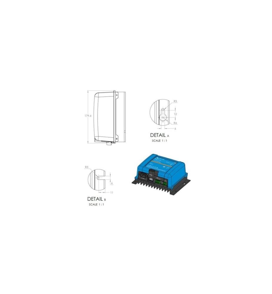 Victron Chargeur de batterie Phoenix Smart IP43 12 V 50A 1+1