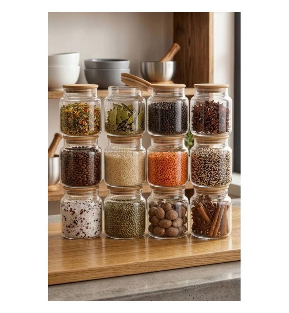 Lot de 12 bocaux - Transparent