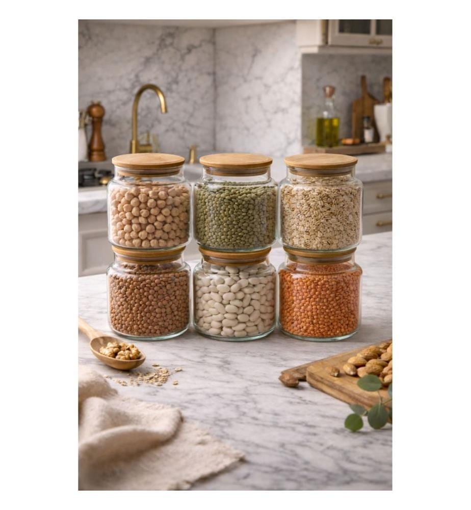 Lot de 6 bocaux - Transparent