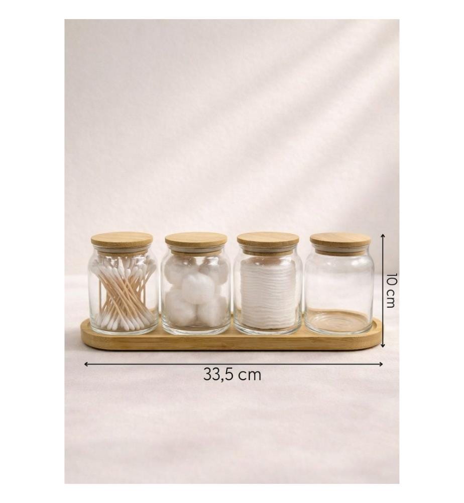 Set di 5 vasetti - Trasparente