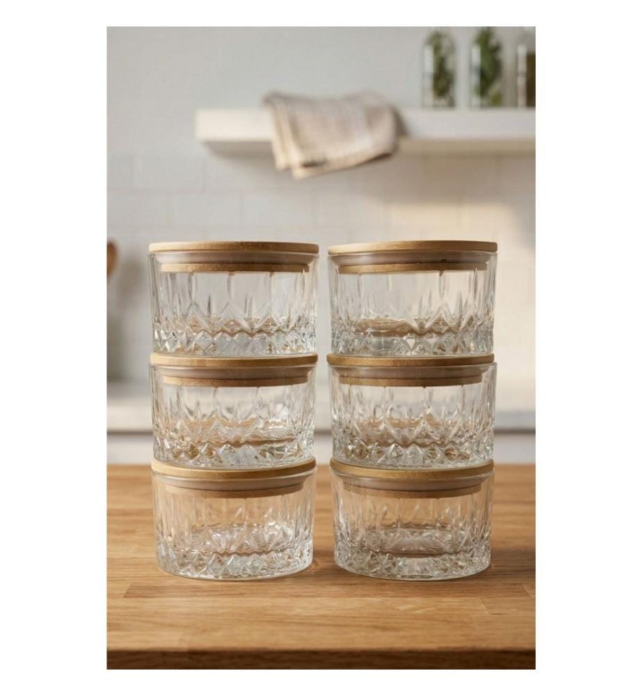 Pack of 6 storage boxes - Transparent
