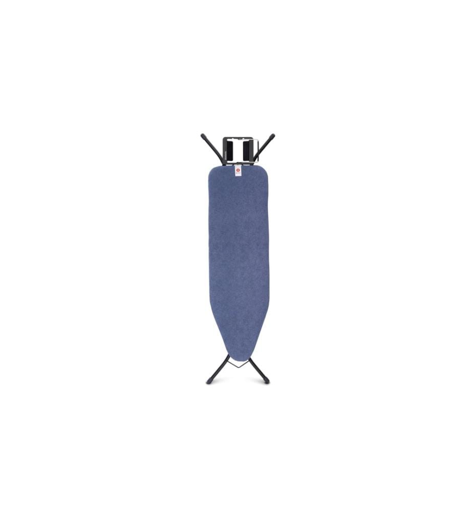 BRABANTIA - Bügeltisch mit Dampfbügeleisenablage Blue Denim