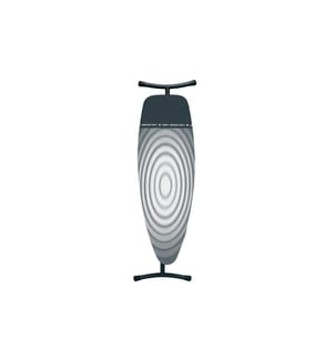 BRABANTIA - Bügeltisch mit hitzebeständiger Parkzone, Titan Oval